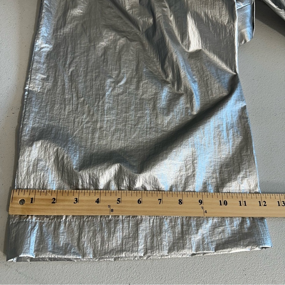 Tibi 
Metallic Pleated Cargo Pants Silver women’s - Picture 12 of 15